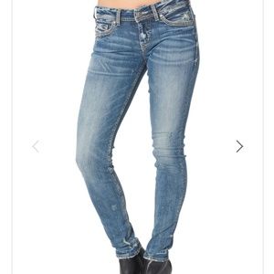 Silver Aiko Skinny Jeans